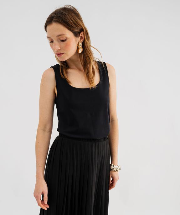 Débardeur à larges bretelles et col carré en microfibre femme vue2 - GEMO(FEMME PAP) - GEMO