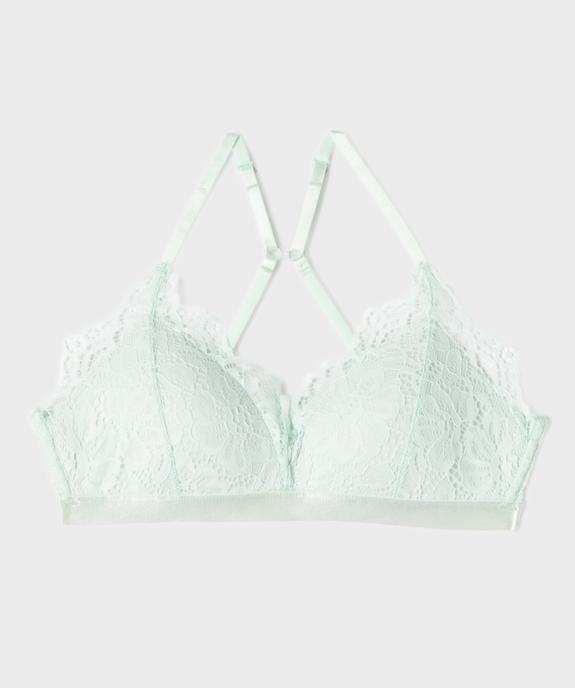 Soutien-gorge triangle en dentelle à bretelles multi-positions fille vue1 - GEMO (JUNIOR) - GEMO