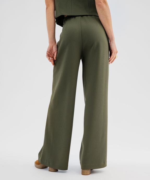 Pantalon large et souple à ceinture élastique femme vue3 - GEMO(FEMME PAP) - GEMO