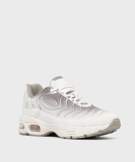 Baskets en mesh à semelle épaisse avec bulle d'air translucide homme vue2 - 5 MILES GEMO FOR GOOD - GEMO