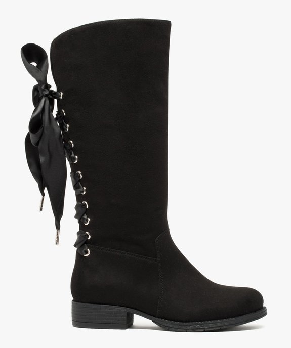 Bottes fille avec lacets rubans à l'arrière vue1 - GEMO (ENFANT) - GEMO