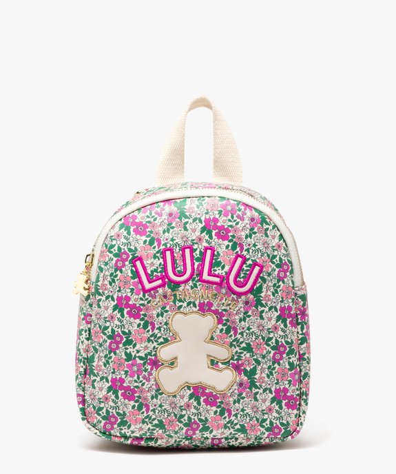 Sac à dos fleuri fille - LuluCastagnette vue1 - LULUCASTAGNETTE - GEMO