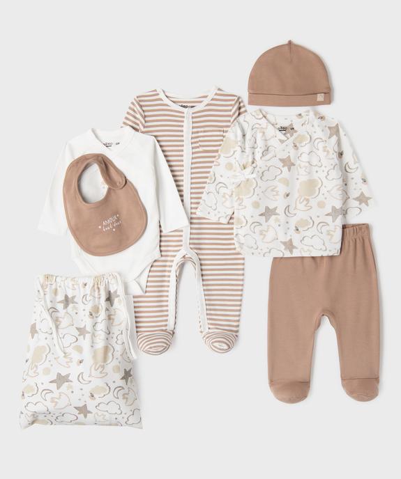 Ensemble 7 pièces bébé garçon vue1 - GEMO(BB COUCHE) - GEMO