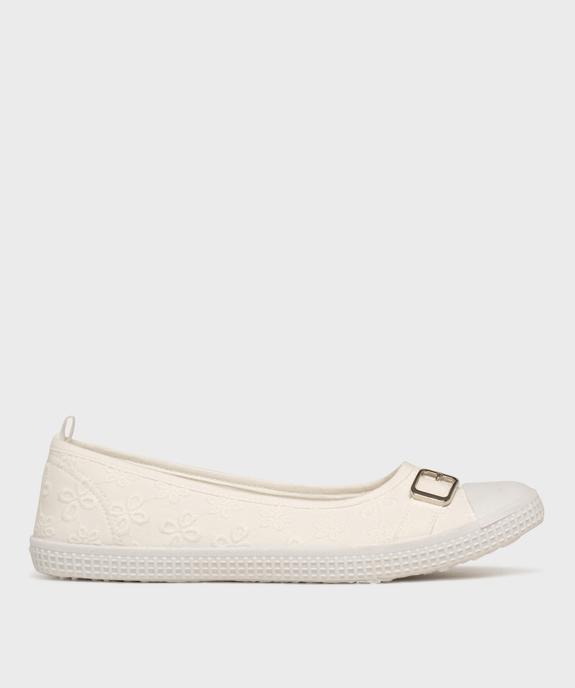 Ballerines en toile avec bout renforcé femme - Follow Me vue1 - FOLLOW ME - GEMO