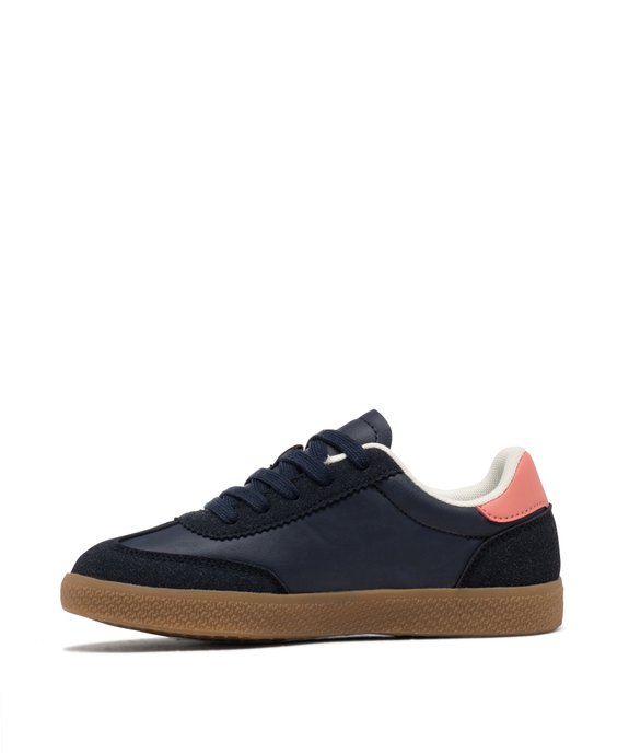 Baskets basses à lacets look rétro fille - Camps United vue3 - CAMPS GEMO FOR GOOD - GEMO
