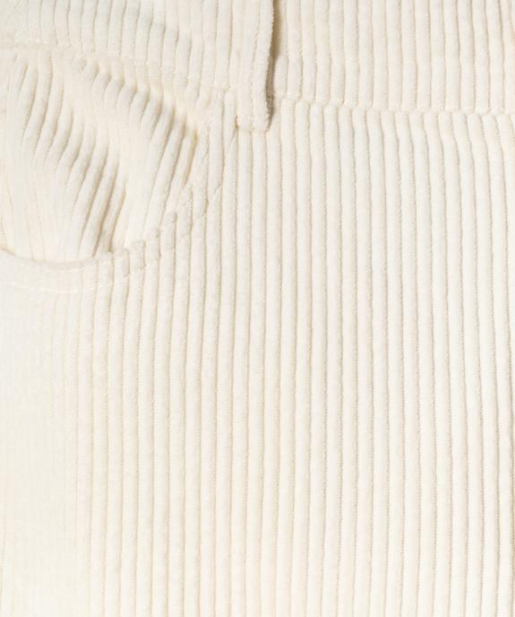 Pantalon en velours côtelé coupe Straight fille vue2 - GEMO (JUNIOR) - GEMO