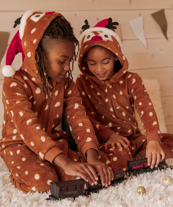 Combinaison pyjama enfant zippée spéciale Noël vue3 - GEMO (ENFANT) - GEMO