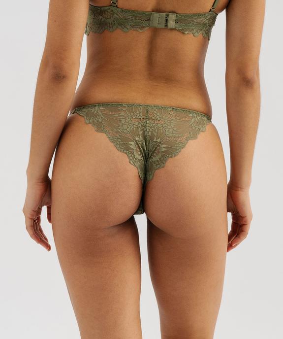 Tanga en dentelle femme vue2 - GEMO(HOMWR FEM) - GEMO