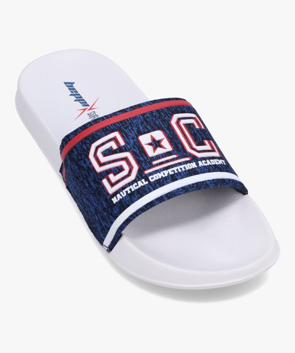 Mules de piscine garçon avec bandeau imprimé sports vue5 - GEMO (ENFANT) - GEMO