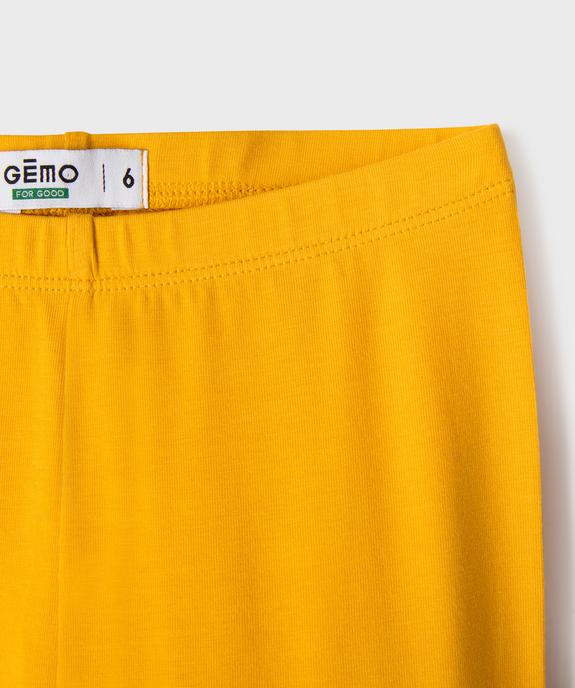 Legging 7/8ème uni à taille élastiquée fille vue8 - GEMO (ENFANT) - GEMO