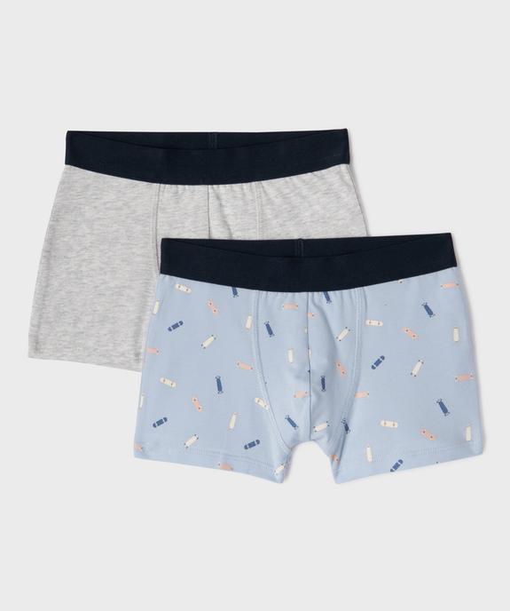 Boxer en coton stretch garçon (lot de 2) vue1 - GEMO 4G GARCON - GEMO