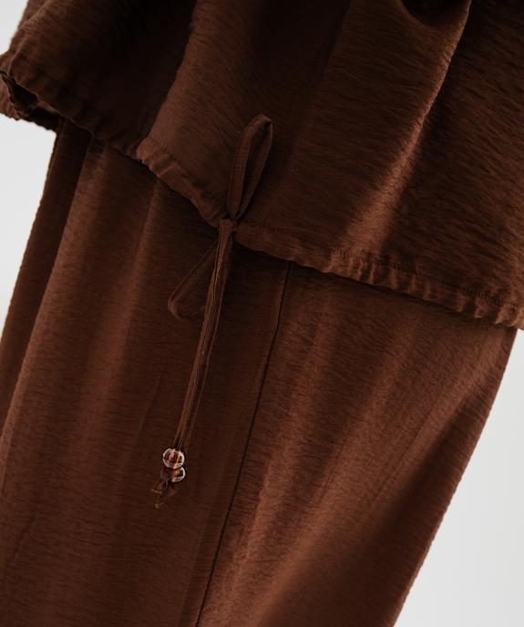Gilet manches courtes en maille ajourée femme grande taille vue2 - GEMO 4G GT - GEMO