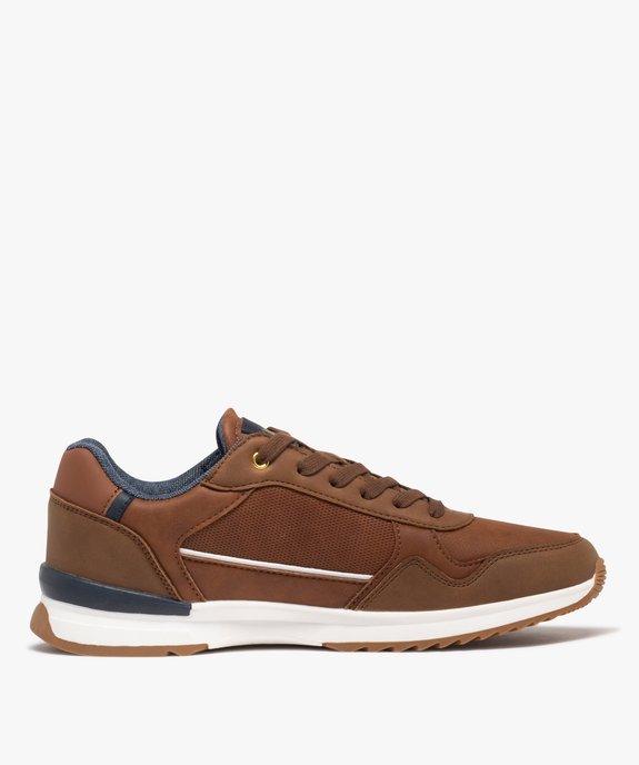 Baskets basses à semelle contrastante homme - Lee Cooper vue3 - LEE COOPER - GEMO