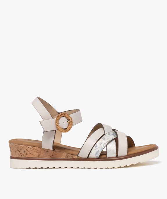Sandales à brides avec talon compensé femme - Valentina Baldano vue1 - VALENTINA BALDA - GEMO