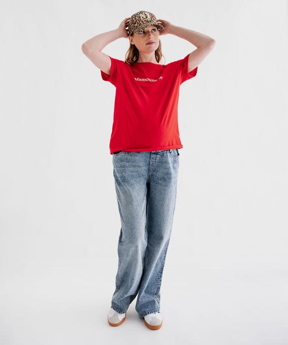 Tee-shirt de grossesse compatible allaitement avec motif  vue11 - GEMO 4G MATERN - GEMO