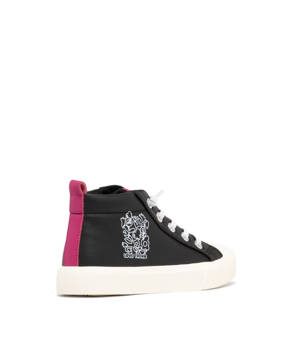 Baskets fille en toile mid-cut à lacets élastiques Love Trend vue5 - LOVELY WINGS GEMO FOR GOOD - GEMO