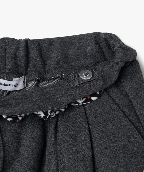 Short en maille aspect flanelle fille - LuluCastagnette vue2 - LULUCASTAGNETTE - GEMO