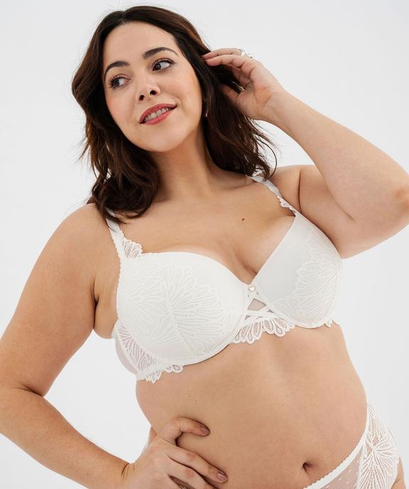 Soutien-gorge emboitant à coques fines femme grande taille vue1 - GEMO(HOMWR FEM) - GEMO