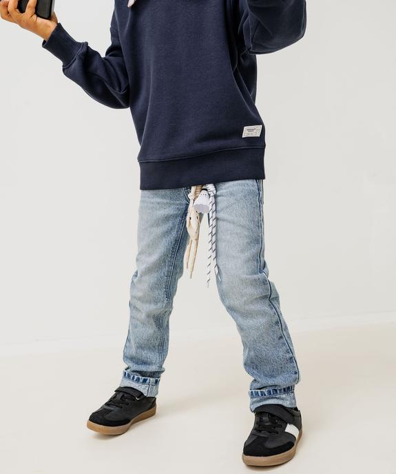 Jean Regular avec taille ajustable garçon vue2 - GEMO 4G GARCON - GEMO
