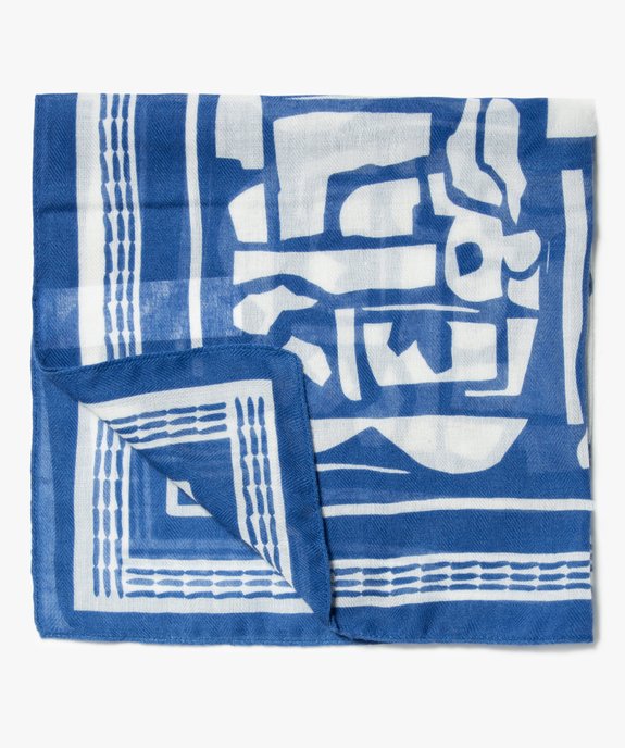 Foulard fille carré petit format à motifs vue2 - GEMO 4G FEMME - GEMO