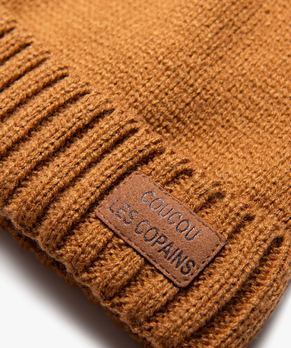 Ensemble bonnet et snood doublés polaire bébé garçon vue2 - GEMO(BEBE DEBT) - GEMO