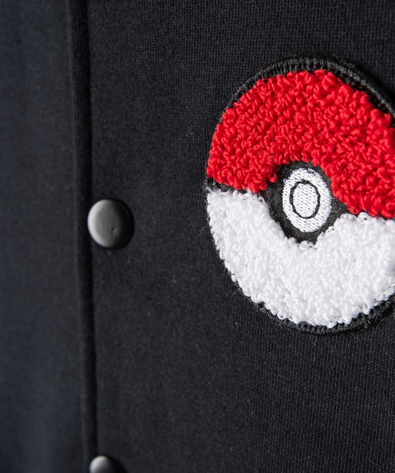 Sweat garçon boutonné bicolore - Pokemon vue3 - POKEMON - GEMO