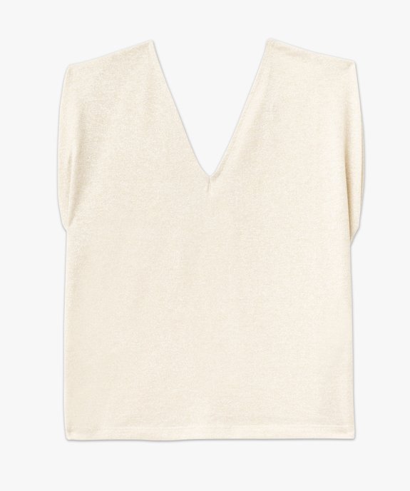 Tee-shirt pailleté sans manches femme vue4 - GEMO(FEMME PAP) - GEMO