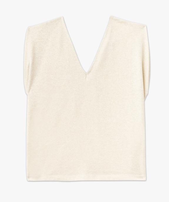 Tee-shirt pailleté sans manches femme vue4 - GEMO(FEMME PAP) - GEMO