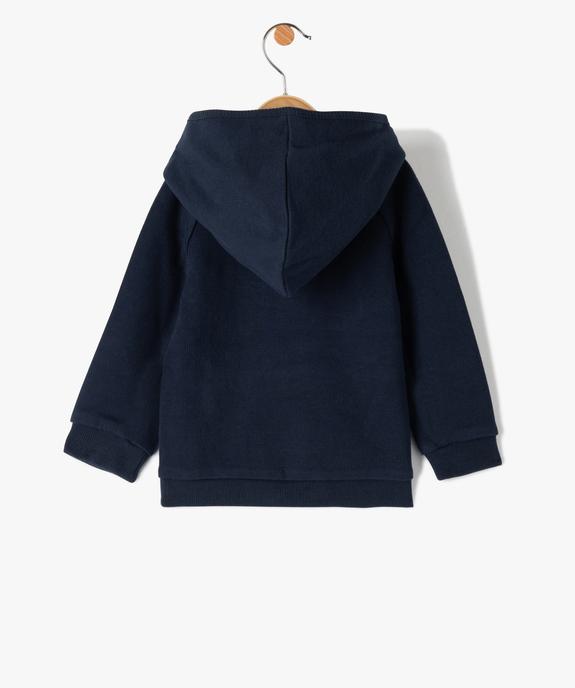 Sweat bébé garçon à capuche - LuluCastagnette vue3 - LULUCASTAGNETTE - GEMO