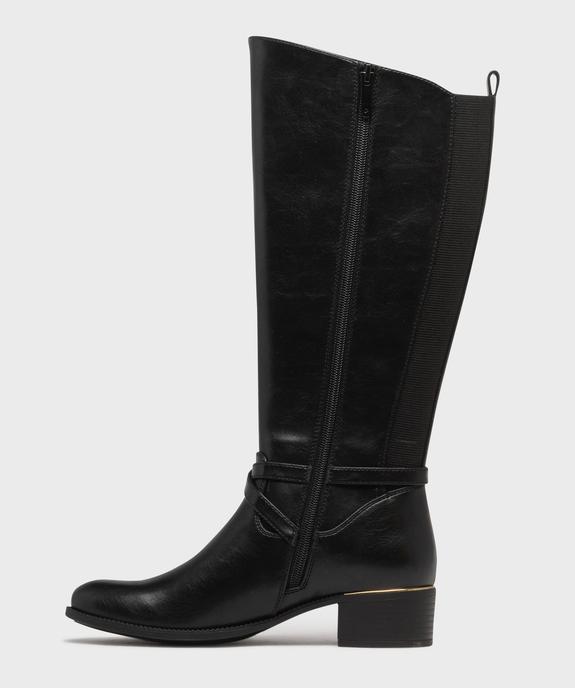 Bottes cavalières doublées avec bride cheville femme - Valentina Baldano vue9 - VALENTINA BALDA - GEMO