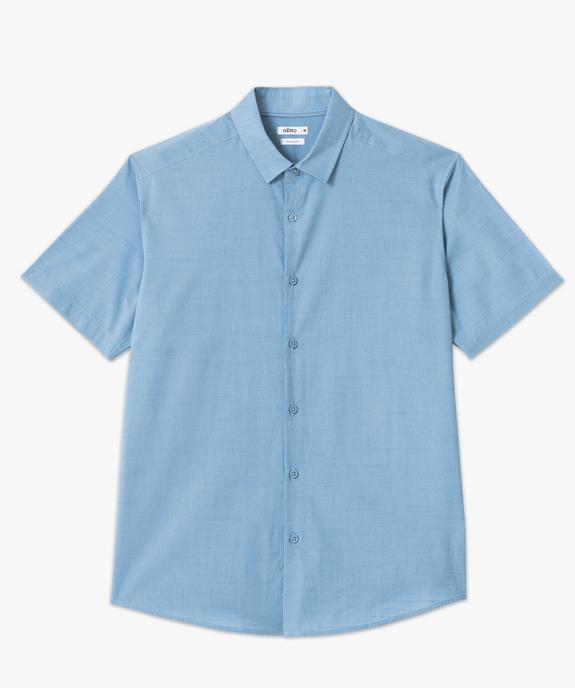 Chemise à manches courtes en coton léger homme vue4 - GEMO (HOMME) - GEMO