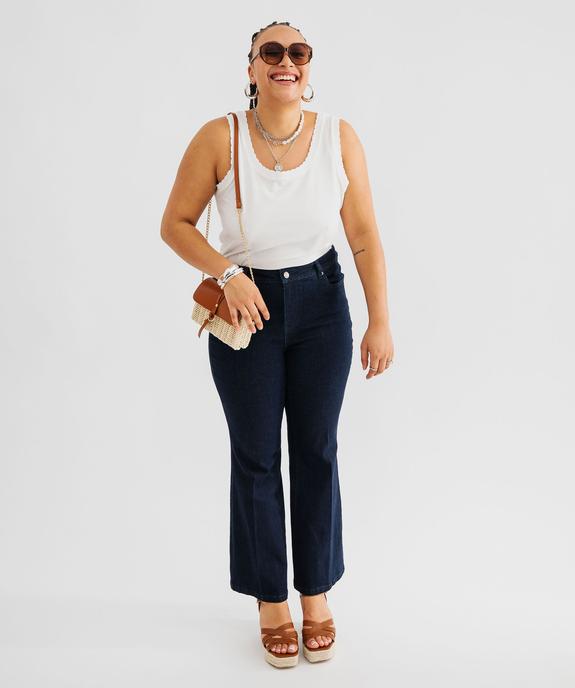 Jean Flare extensible taille normale femme grande taille vue4 - GEMO (G TAILLE) - GEMO