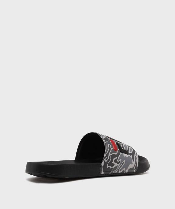 Mules de piscine à large bride imprimée garçon - FILA vue4 - FILA - GEMO