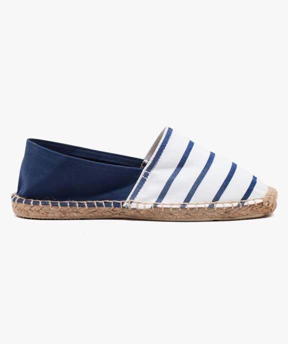 Espadrilles femme à talon plat dessus toile vue1 - GEMO (PLAGE) - GEMO