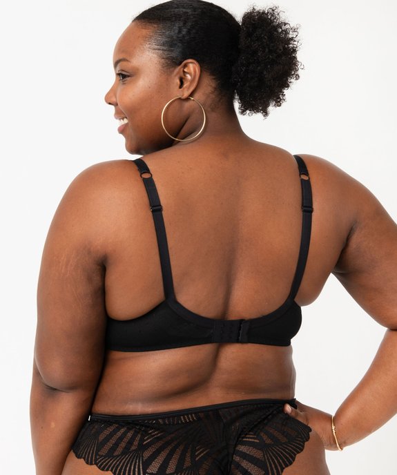 Soutien-gorge emboitant à armatures en dentelle grande taille vue3 - GEMO(HOMWR FEM) - GEMO