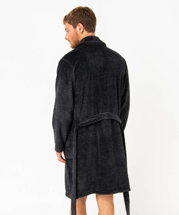 Robe de chambre peignoir en maille peluche homme vue3 - GEMO(HOMWR HOM) - GEMO