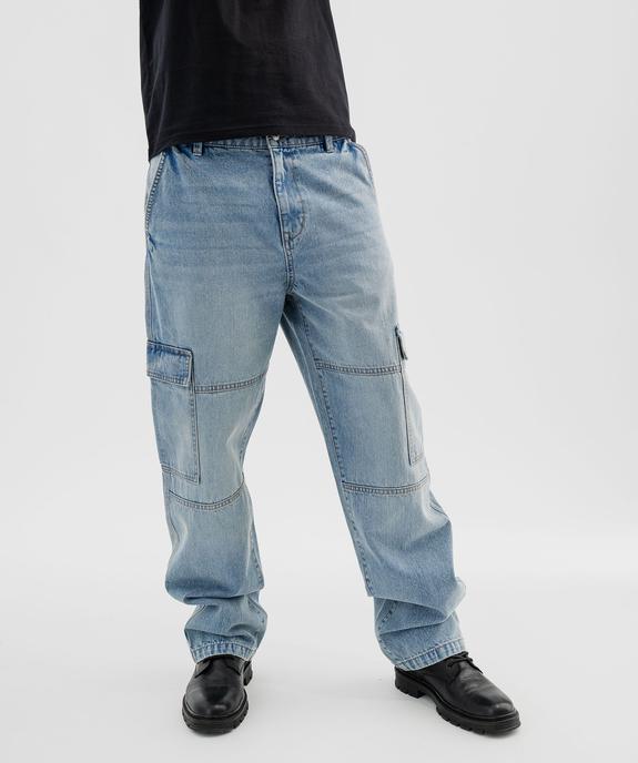 Jean large coupe cargo homme vue1 - GEMO 4G HOMME - GEMO