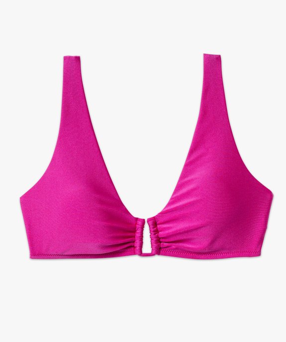 Haut de maillot de bain triangle avec mousse amovibles femme vue4 - GEMO 4G FEMME - GEMO