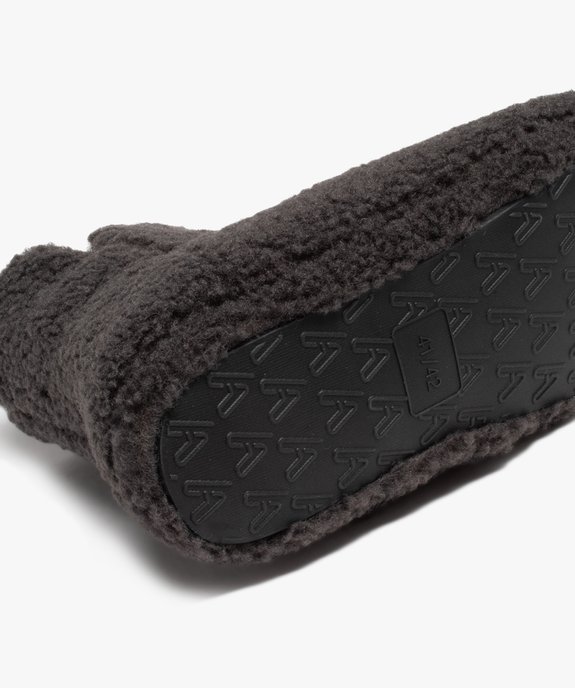 Chaussons homme boots unis en textile sherpa vue6 - GEMO(HOMWR HOM) - GEMO