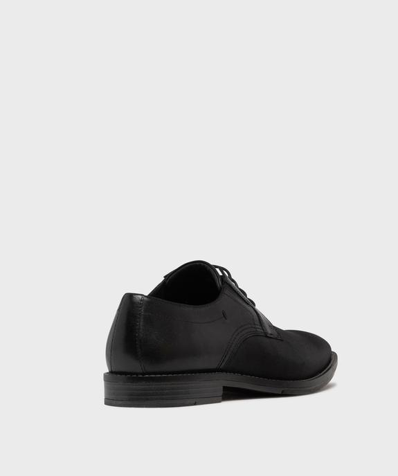 Derbies bimatières à semelle intérieure cuir homme  - Tanéo vue4 - TANEO - GEMO