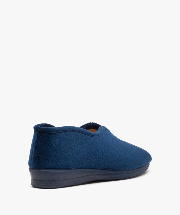 Chaussons femme confort en velours uni vue4 - GEMO(HOMWR FEM) - GEMO