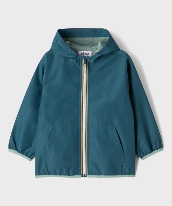 Blouson imperméable léger à capuche garçon vue1 - GEMO (ENFANT) - GEMO
