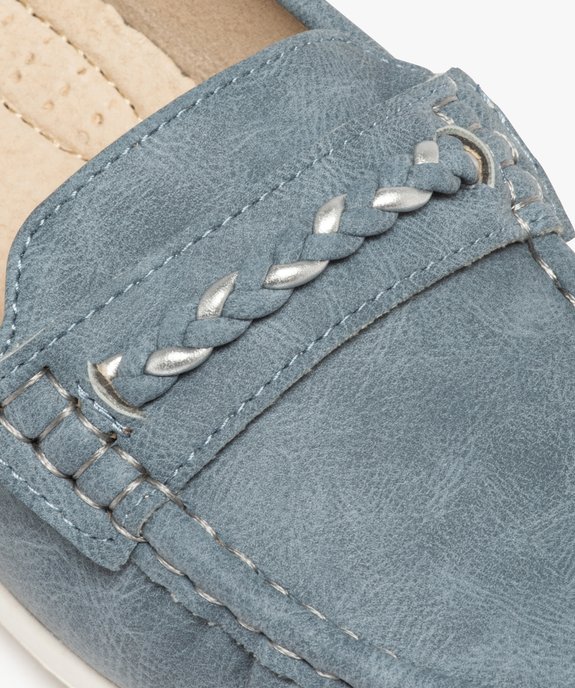 Mocassins femme unis à talon plat dessus souple vue6 - GEMO 4G FEMME - GEMO