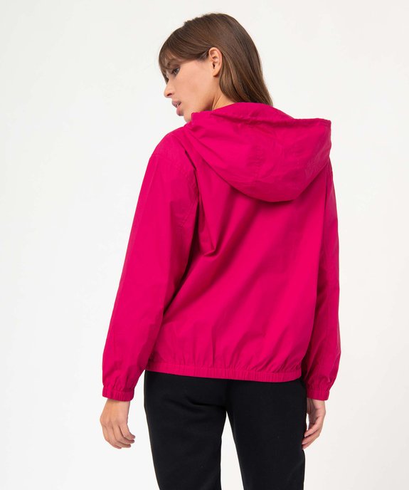 Blouson femme imperméable avec capuche vue3 - GEMO(FEMME PAP) - GEMO