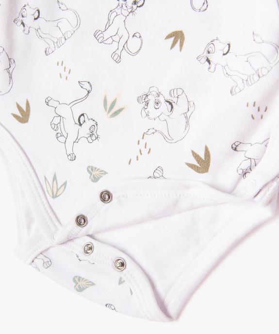 Body manches longues ouverture devant bébé - Disney (lot de 2) vue3 - DISNEY BABY - GEMO