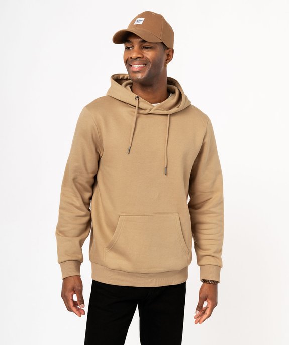 Sweat à capuche intérieur molletonné homme vue2 - GEMO 4G HOMME - GEMO