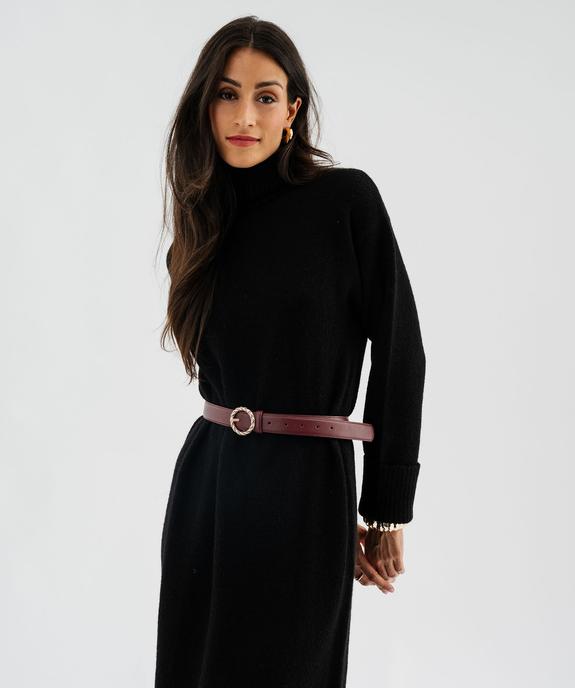 Robe pull longue à col roulé femme vue2 - GEMO(FEMME PAP) - GEMO