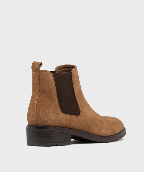 Chelsea boots femme Tanéo vue4 - TANEO - GEMO