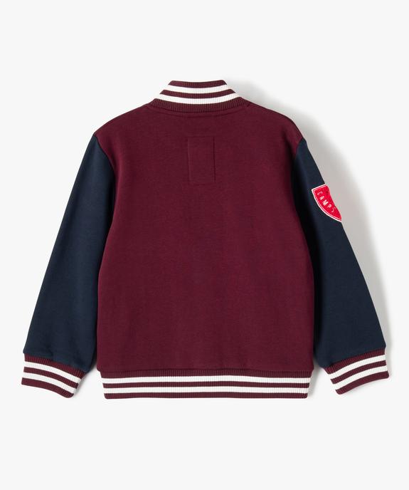 Sweat molletonné avec manches contrastantes garçon - Camps United vue4 - CAMPS UNITED - GEMO