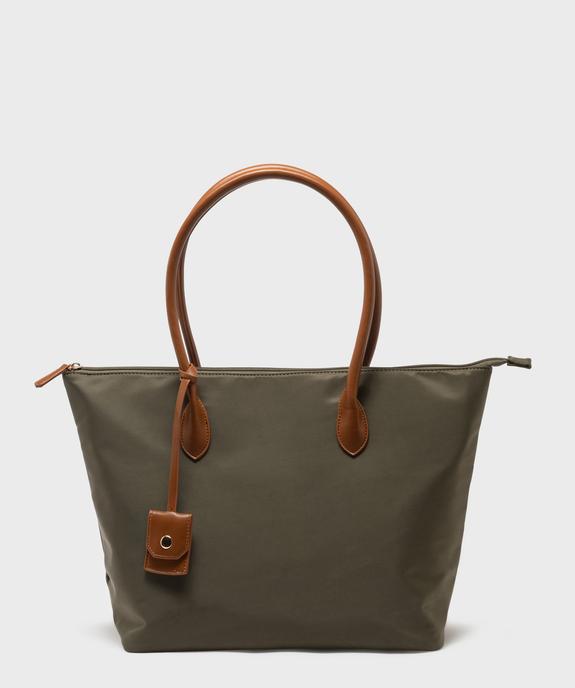 Sac à main zippé forme cabas à grandes anses femme  vue1 - GEMO (ACCESS) - GEMO